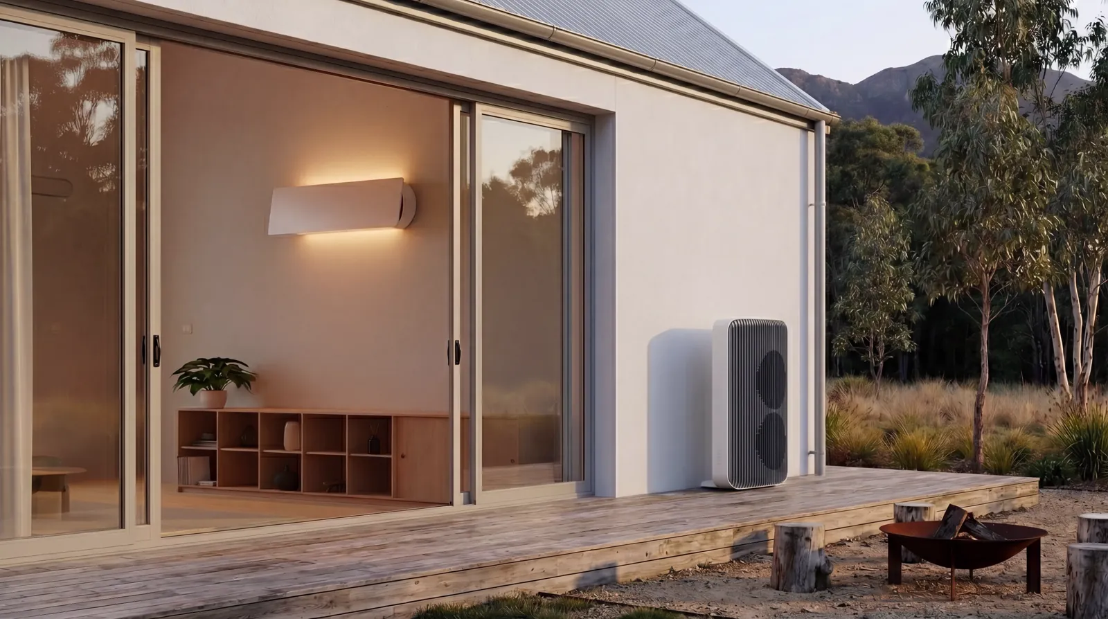 Airform One units on the outside of a house