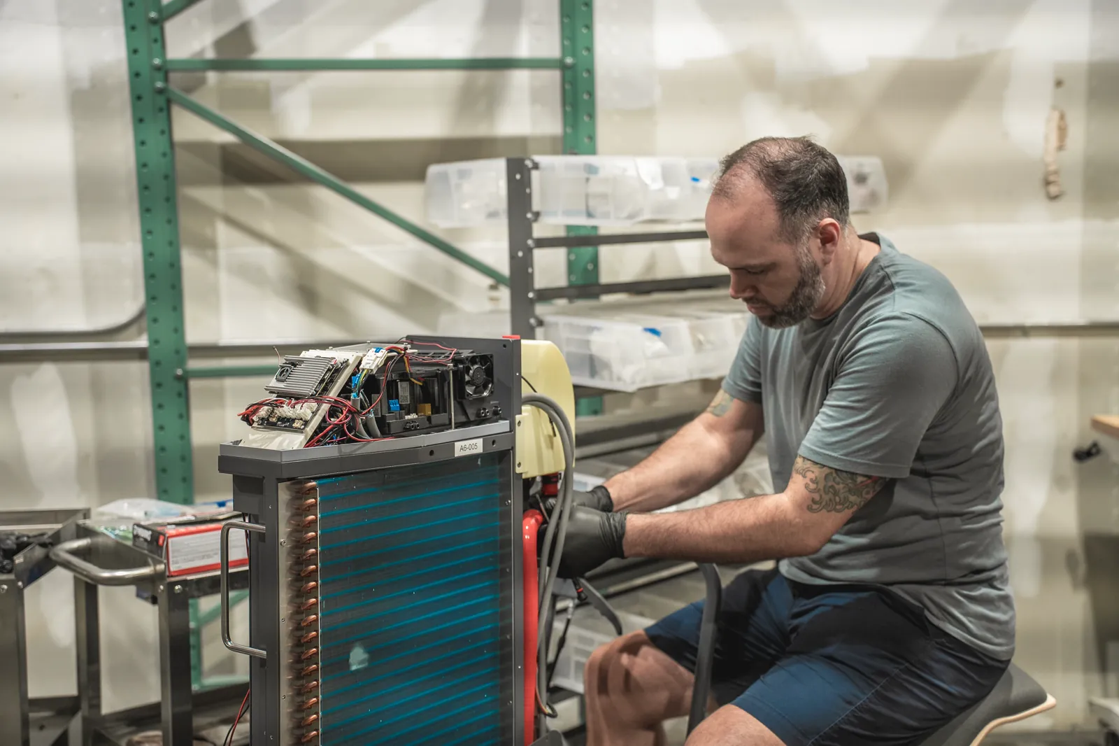 An Airform unit being fitted