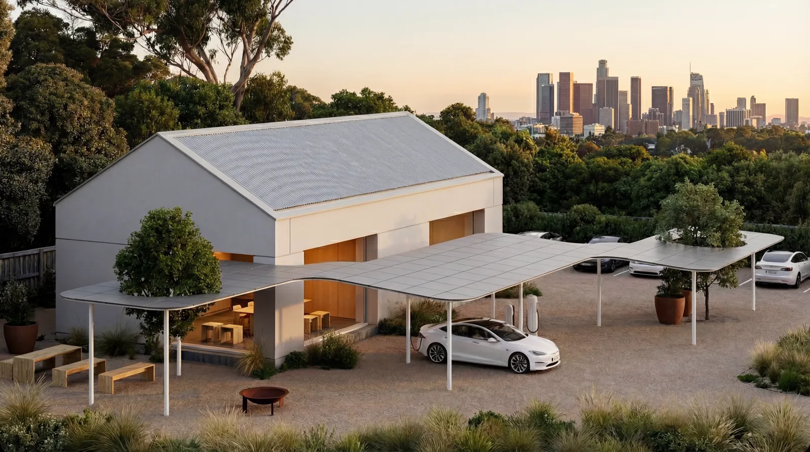 A Solar Form canopy array